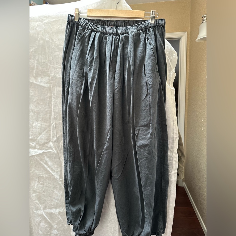 Free People Charcoal Textured Fabric